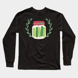 Premium Pickle In Jar Long Sleeve T-Shirt
